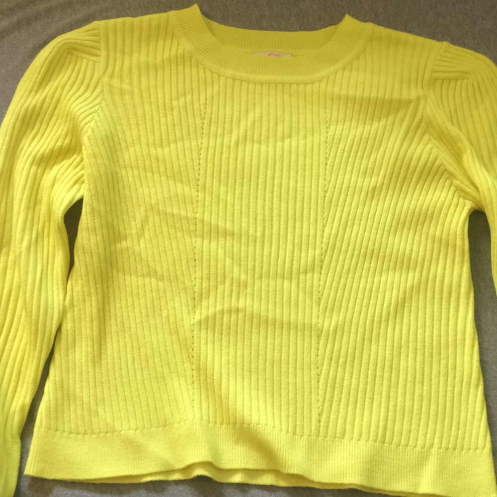 A yellow sweater